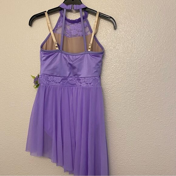 WEISSMAN Dance costume lavender purple dress DANCING ON MY OWN 12136 MC 10/12 - Picture 4 of 10